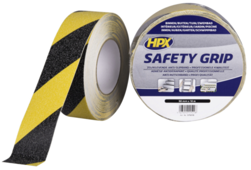 HPX Veiligheids- & markeringstape Geel/Zwart 50MMX18M