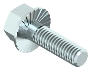 Hexagon flange bolt with toothed flange DIN ≈6921 Steel Zinc plated 90/100