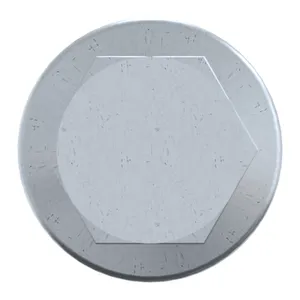 Hexagon flange bolt with toothed flange DIN ≈6921 Steel Zinc flake Cr<sup>6+</sup>free - ISO 10683 flZnnc 90/100