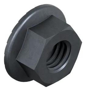 Self-locking hexagon nut with toothed flange Steel Plain 8/10