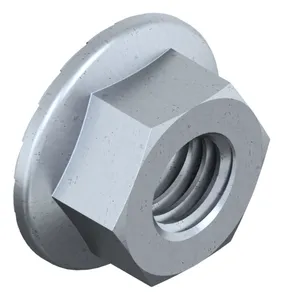 Self-locking hexagon nut with toothed flange Steel Zinc flake Cr<sup>6+</sup>free - ISO 10683 flZnnc 8/10