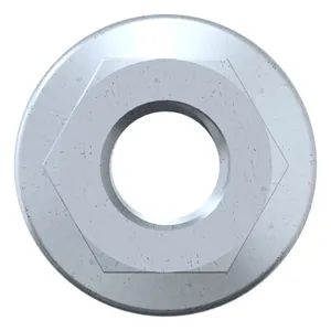 Self-locking hexagon nut with toothed flange Steel Zinc flake Cr<sup>6+</sup>free - ISO 10683 flZnnc 8/10