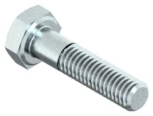 DIN 931 Partially Threaded Metric Hexagon Head Bolt, Zinc Plated, Class 8.8 M10X100/S=17