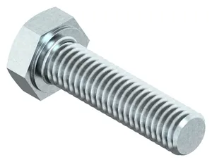 Hexagon head screw MF/MEF ISO 8676 Steel Zinc plated 8.8