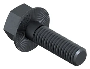 DIN 6921 Hexagon Flange Bolt with Ribbed Flange, Plain, Class 100 M16X45