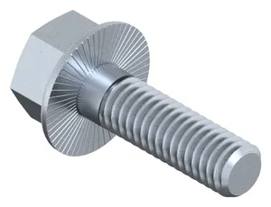 Hexagon flange bolt with ribbed flange DIN ≈6921 Steel Zinc flake Cr<sup>6+</sup>free - ISO 10683 flZnnc 100