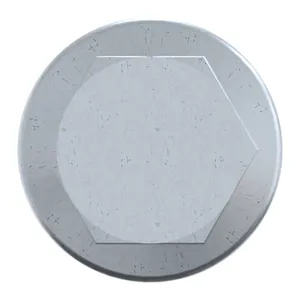 Hexagon flange bolt with ribbed flange DIN ≈6921 Steel Zinc flake Cr<sup>6+</sup>free - ISO 10683 flZnnc 100