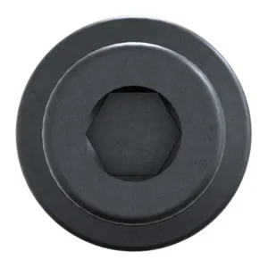 Self-locking hexagon socket head cap screw with flange Steel Plain 100