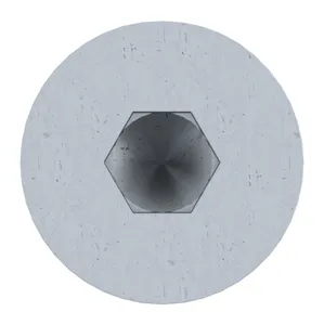 Vis à tête fraisée à six pans creux ISO 10642 Acier Lamelles de zinc exemptes de Cr<sup>6+</sup>- ISO 10683 flZnnc 010.9 M12X60