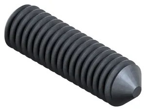 Hexagon socket set screw with cone point DIN 914 Steel Plain 45H M6X6