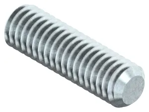 Hexagon socket set screw with flat end DIN 913 Steel Zinc plated 45H M6X10