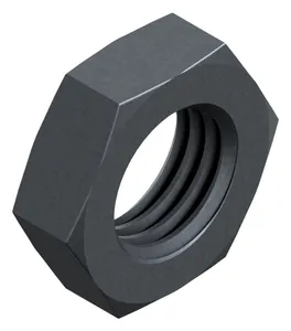 Écrou hexagonal bas MF, filetage à gauche DIN 439 2 Acier Brut 04 M45X3,00 (LH)