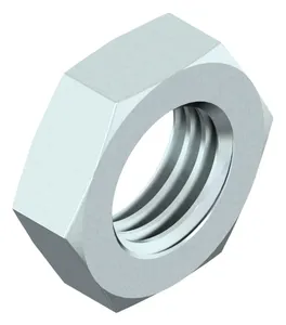 Écrou hexagonal bas MF, filetage à gauche DIN 439 2 Acier Electro zingué 04 M12X1,50 (LH)