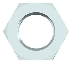 Écrou hexagonal bas MF, filetage à gauche DIN 439 2 Acier Electro zingué 04 M12X1,50 (LH)