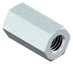 Hexagon connection nut high Free-cutting steel Zinc plated