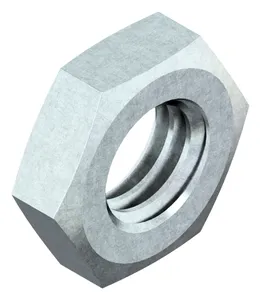 Hexagon jam nut, turned, UNC ASME ≈B18.2.2 Free-cutting steel Zinc plated 04