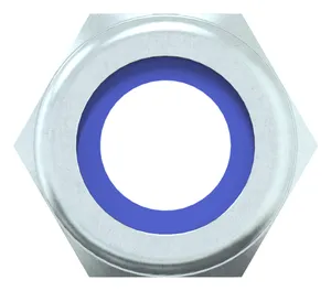 Prevailing torque type hexagon nut with non-metallic insert MF DIN 985 Steel Zinc plated |5| M10X1,00