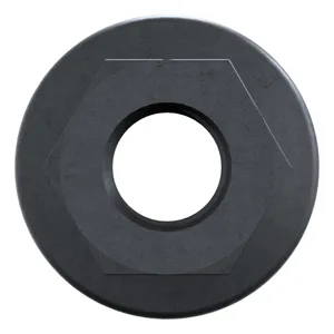 Self-locking hexagon nut with ribbed flange Steel Plain 10