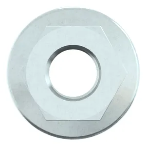 Self-locking hexagon nut with ribbed flange Steel Zinc plated 10