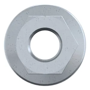 Self-locking hexagon nut with ribbed flange Steel Zinc flake Cr<sup>6+</sup>free - ISO 10683 flZnnc 10