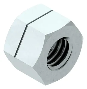 Prevailing torque type hexagon nut, all metal H130-ESN Steel Zinc plated