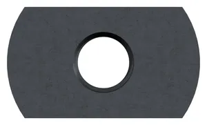 Weld nut with smooth flange Steel Plain