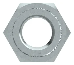 Hex press nut Steel Zinc plated 6