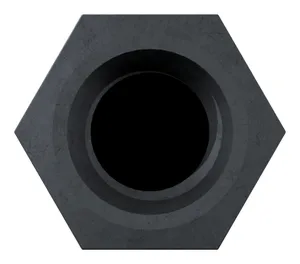 Hexagon domed cap nut, high type DIN 1587 Steel Zinc plated black passivated 6 M8