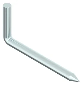 Square hook pin Steel Zinc plated