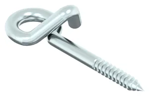 Safety swing hook with wood screw thread Steel Zinc plated