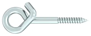 Safety swing hook with wood screw thread Steel Zinc plated