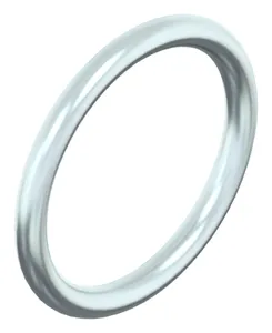 Welded ring for safety swing hooks Steel Zinc plated