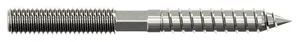 Dowel screw with hexagonal shank, Stainless steel A2