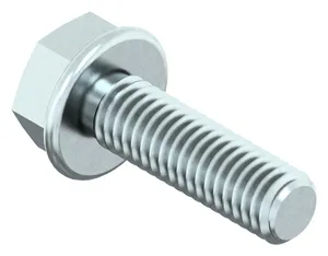 Hexagon head thread rolling screw with flange DIN 7500 D Steel Zinc plated