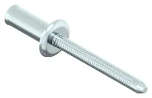 Dome head open end blind rivet, high strength Steel / Steel Zinc plated