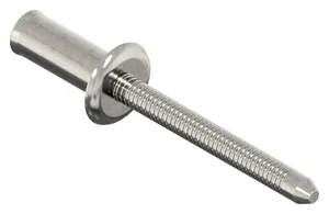 Dome head open end blind rivet, high strength Stainless steel A2 / Stainless steel