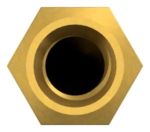 Hexagon domed cap nut, high type DIN 1587 Brass CU2/CU3 M20