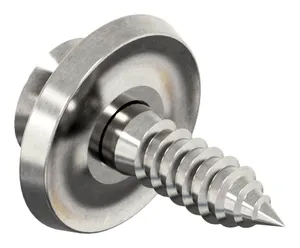 Woodscrew with washer Pozidriv Stainless steel A2 ring ø=15mm