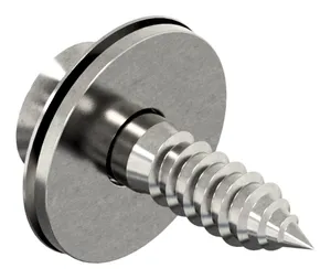 Woodscrew with washers hexalobular Stainless steel A2 ring ø=15mm