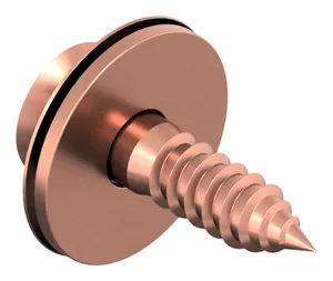 Woodscrew with washers Pozidriv Stainless steel A2 Copper plated ring ø=20mm