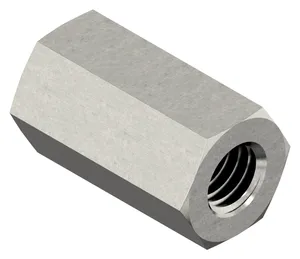 Hexagon connection nut H=3xD Stainless steel A8 (1.4529)