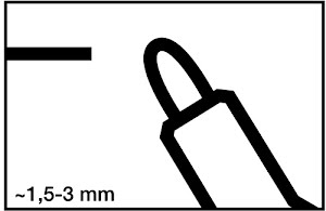 Whiteboard marker 250 blue line width 1.5-3 mm bullet tip EDDING