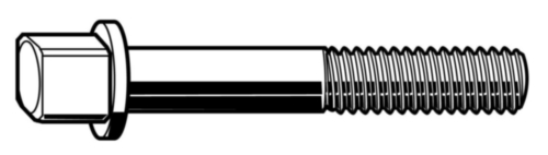 Square head bolt with collar DIN 478 Steel Plain 10.9
