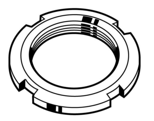 Lock nut for rolling bearings MF DIN 981 Steel Plain 14H