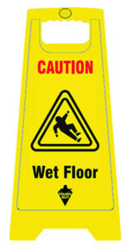 Tough Guy Floor sign 300MM - YELLOW