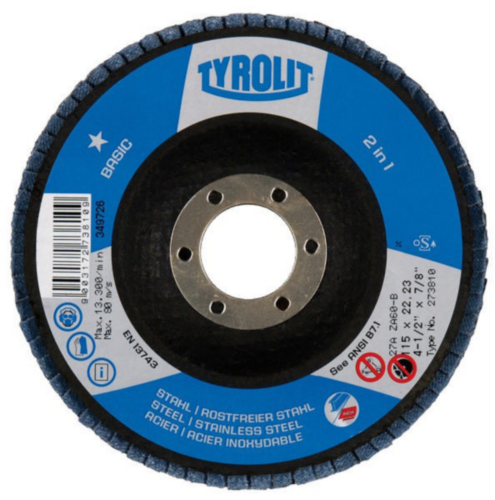 Tyrolit Flap disc 273873 125X22,2 ZA60B K 60