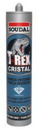 Soudal Adesivo de montagem 290ML T-REX CRISTAL Transparente