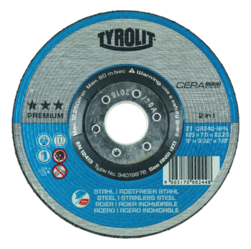 Tyrolit Grinding disc 125X4,0X22,23