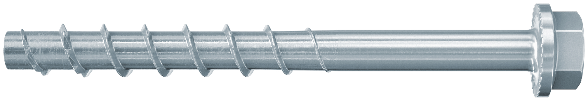 Concrete anchoring screw hex/hexalobular type US/TX Carbon steel, hardened Zinc plated