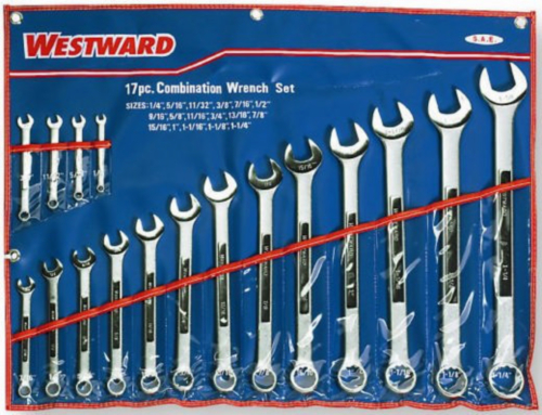 Westward Ringsteeksleutel sets 4PL91 ANT.ST 7-27MM